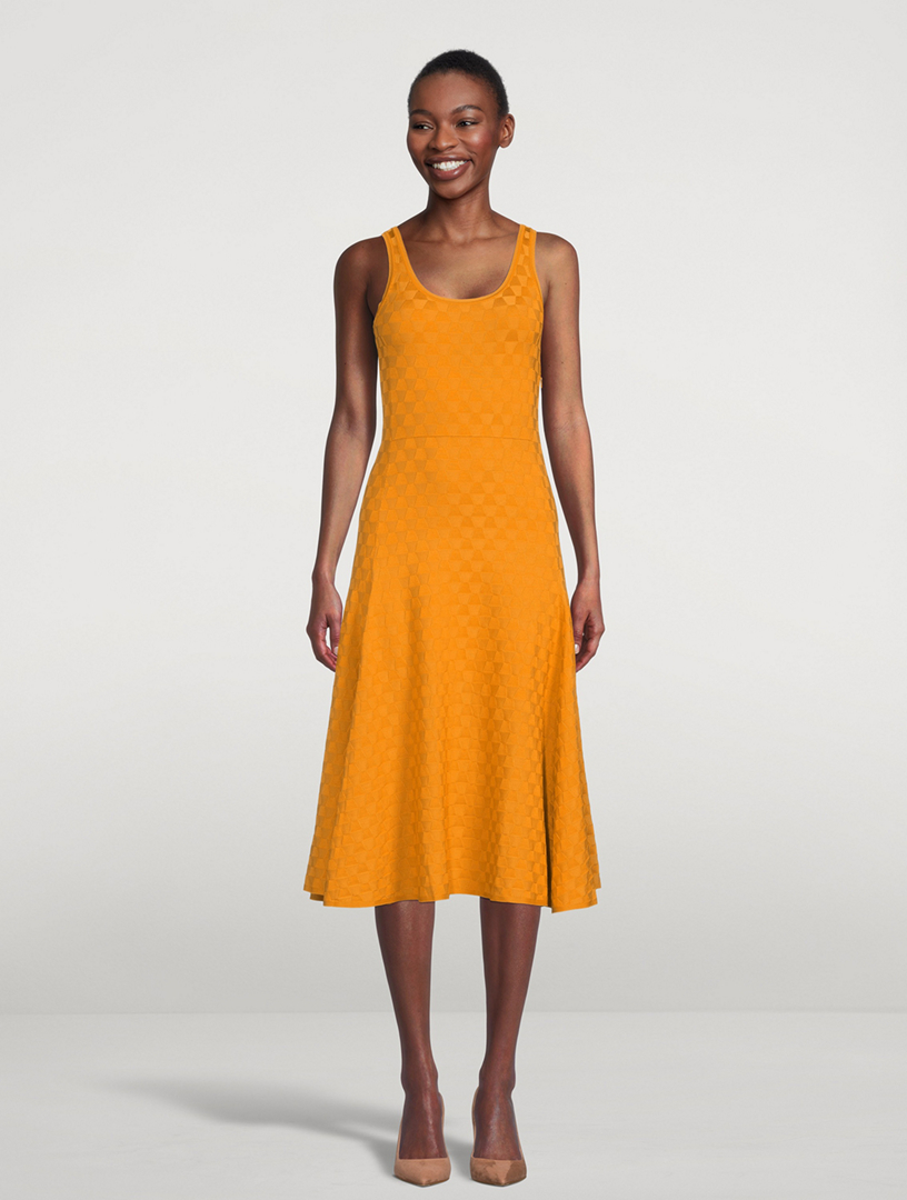 AKRIS Jacquard Knit Midi Dress Holt Renfrew Canada