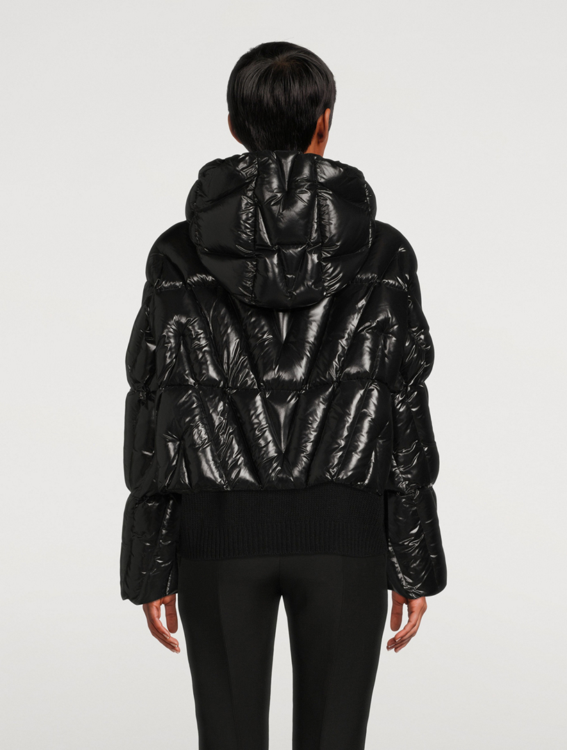 VALENTINO Lakké Nylon Puffer Jacket Women's Black
