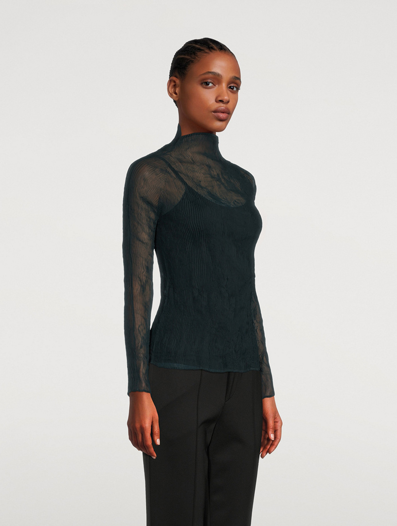 ISSEY MIYAKE Chiffon Twist Top | Holt Renfrew Canada