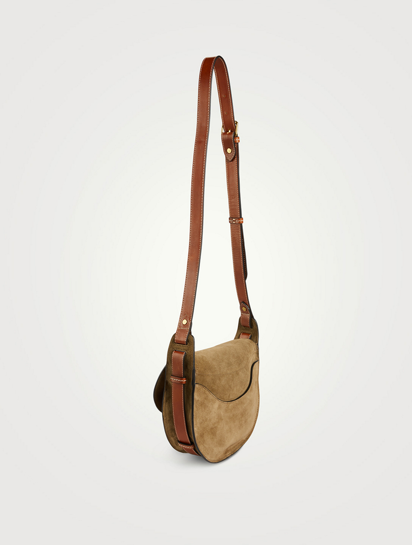 ISABEL MARANT Botsy Suede Crossbody Saddle Bag Holt Renfrew Canada