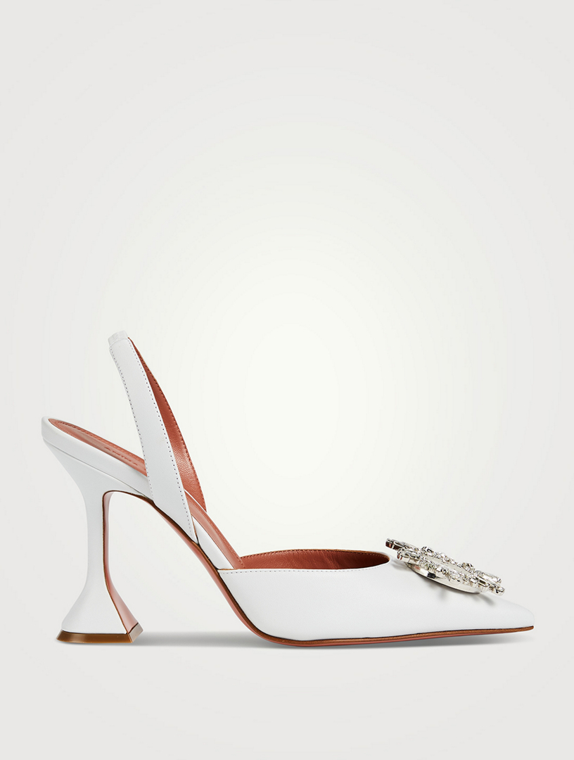 AMINA MUADDI Begum Leather Slingback Pumps | Holt Renfrew Canada