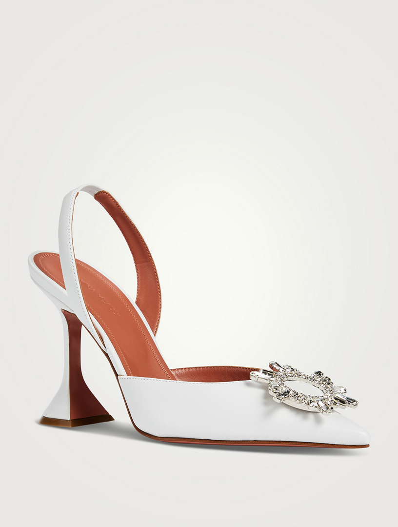 AMINA MUADDI Begum Leather Slingback Pumps | Holt Renfrew Canada