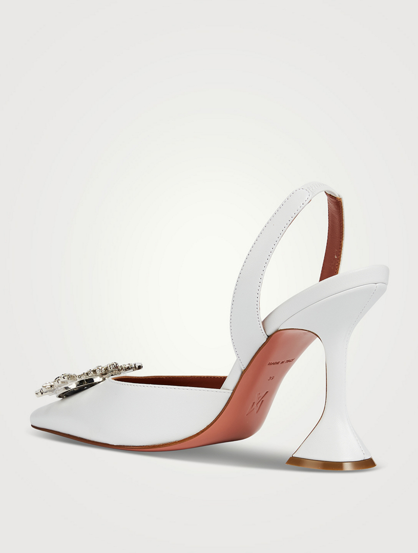 AMINA MUADDI Begum Leather Slingback Pumps | Holt Renfrew Canada