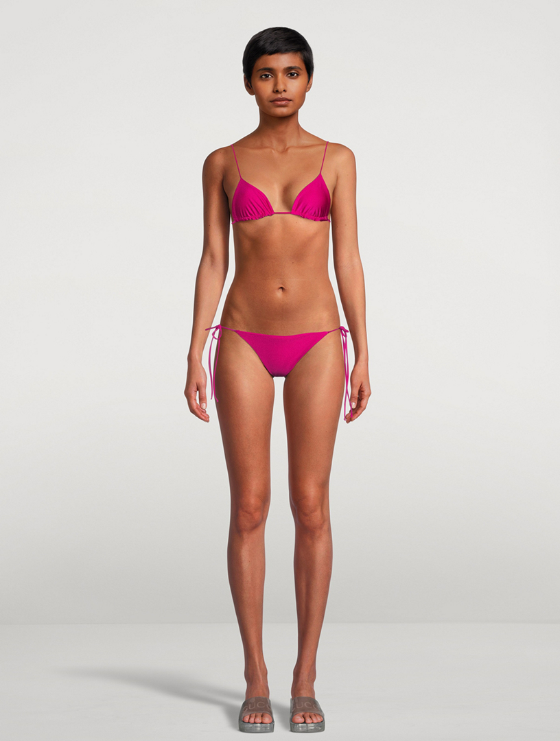 JADE SWIM Via Triangle Bikini Top Women's Pink