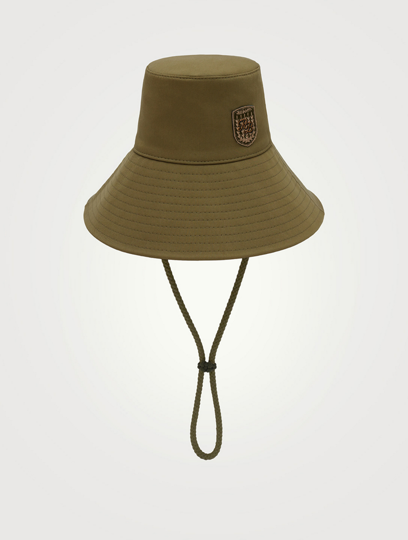 RUSLAN BAGINSKIY Wide Bucket Hat With Patch Holt Renfrew Canada
