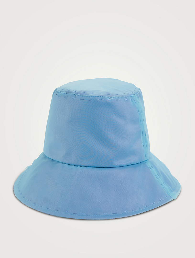 EUGENIA KIM Toby Reversible Satin Bucket Hat Women's Blue