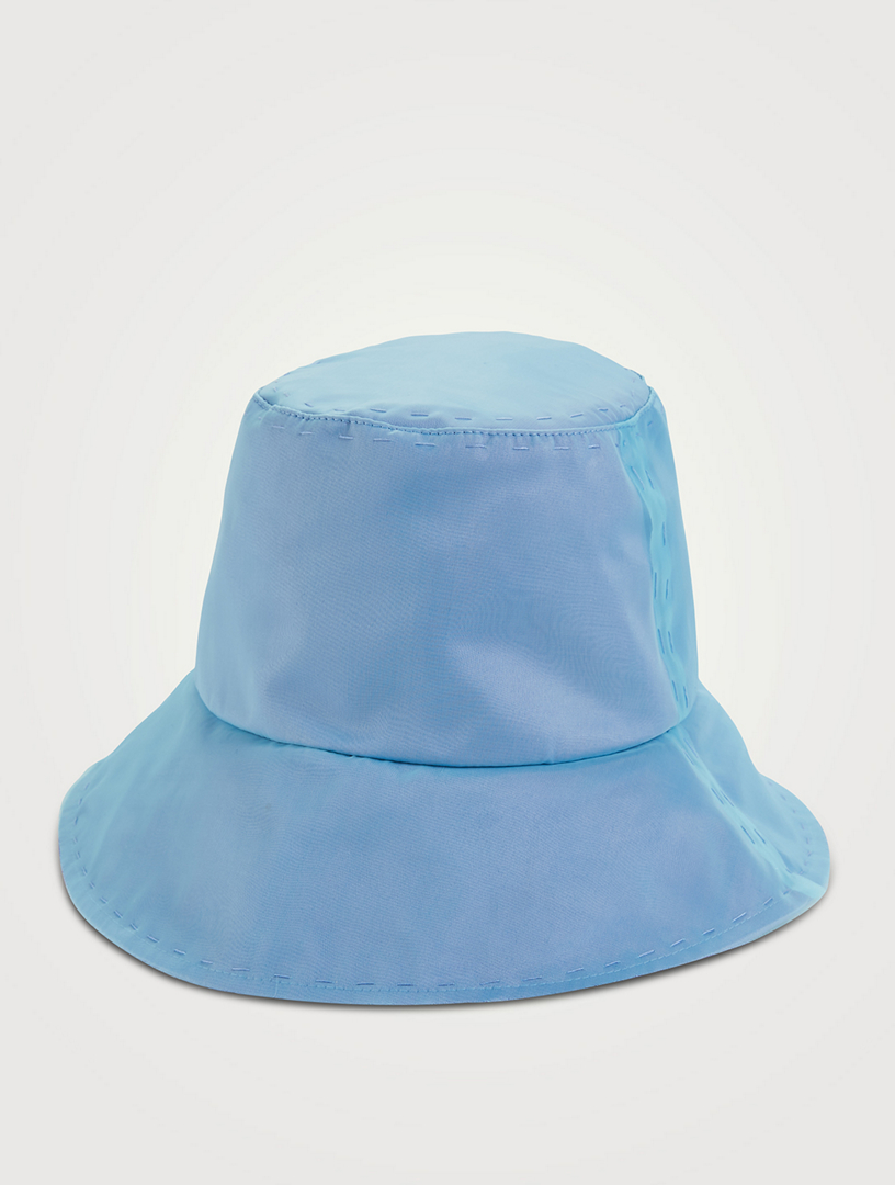 EUGENIA KIM Toby Reversible Satin Bucket Hat Women's Blue