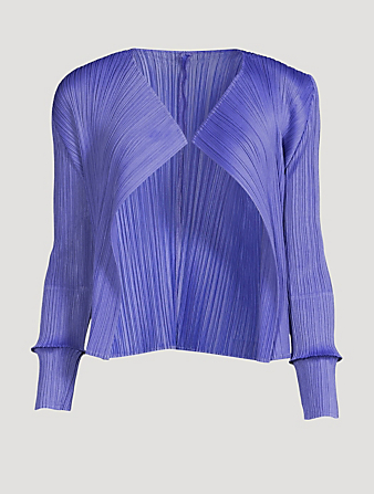 PLEATS PLEASE ISSEY MIYAKE Monthly Colour February Cardigan Women's Blue
