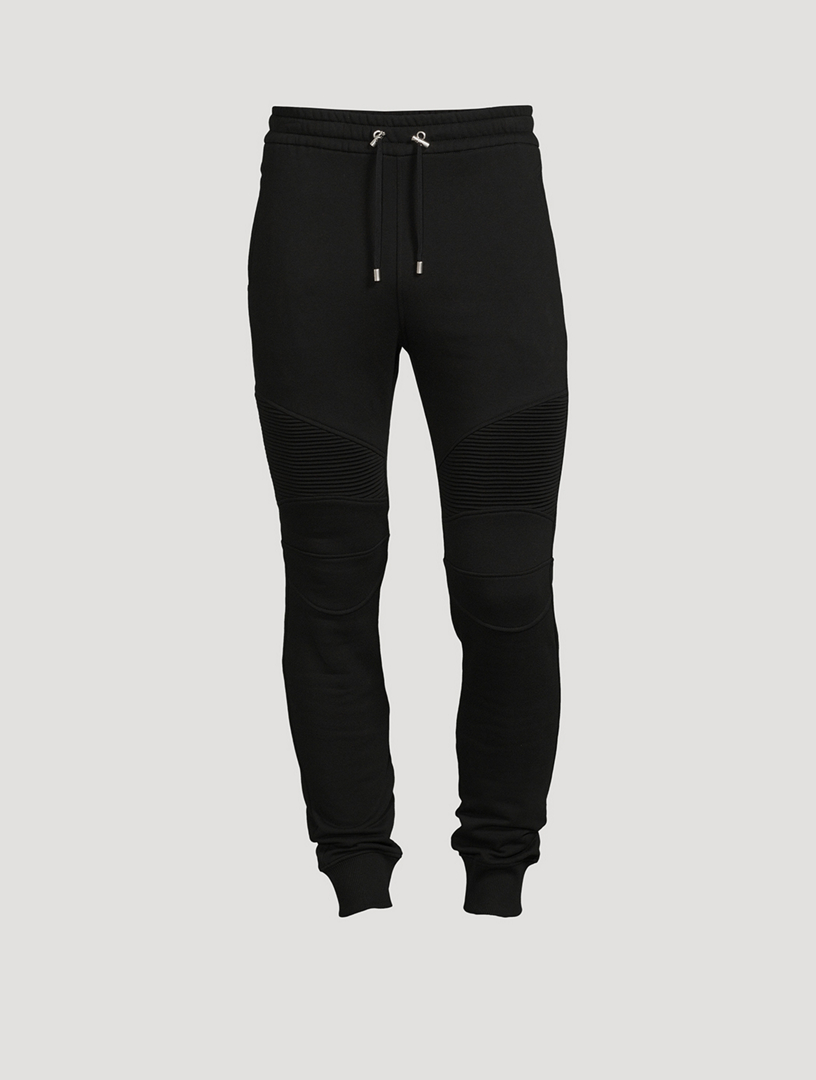 BALMAIN Cotton Sweatpants With Curly Logo | Holt Renfrew Canada