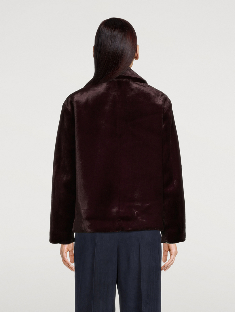 VINCE Plush Faux Fur Jacket Holt Renfrew Canada