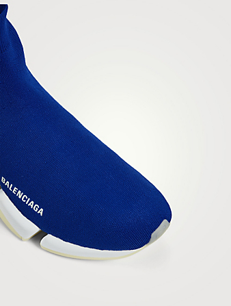 BALENCIAGA Sneakers Speed 2.0 phosphorescents en maille recyclée Hommes Bleu
