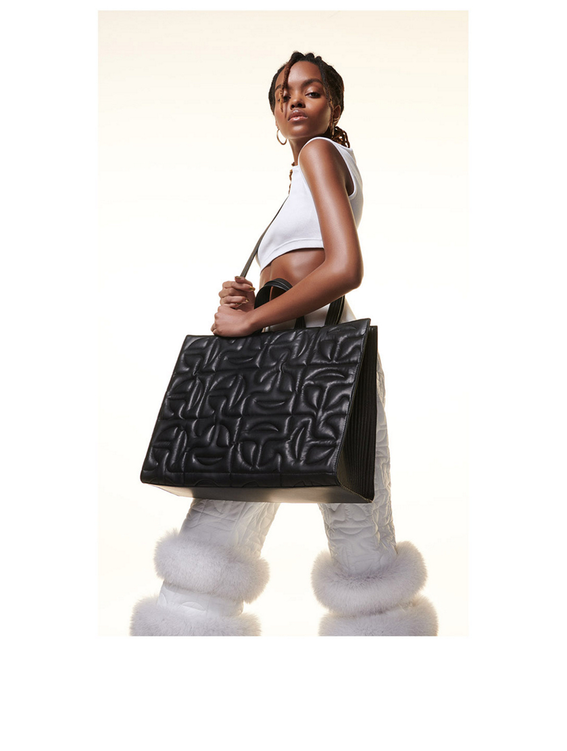 Moose Knuckles x Telfar Large Leather Shopping Bag