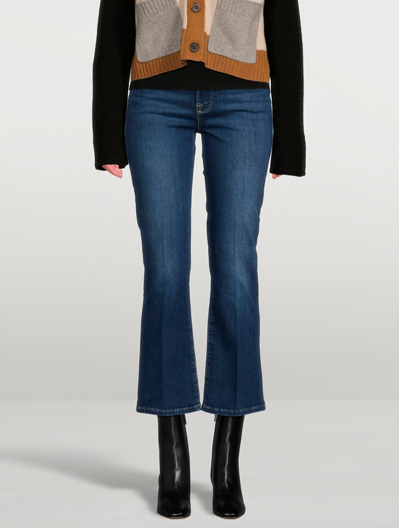 FRAME Le Crop Mini Degradable Bootcut Jeans Holt Renfrew Canada