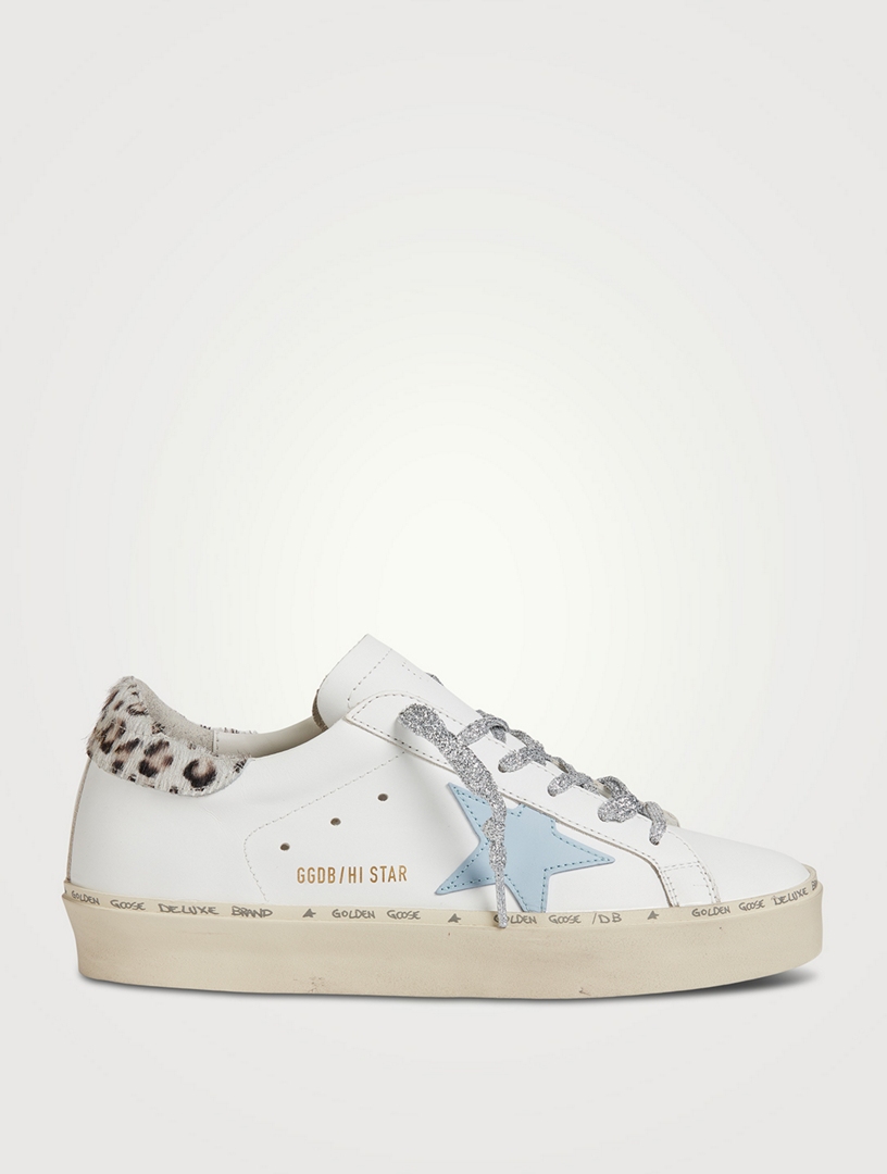 GOLDEN GOOSE Hi-Star Platform Leather Sneakers | Holt Renfrew Canada