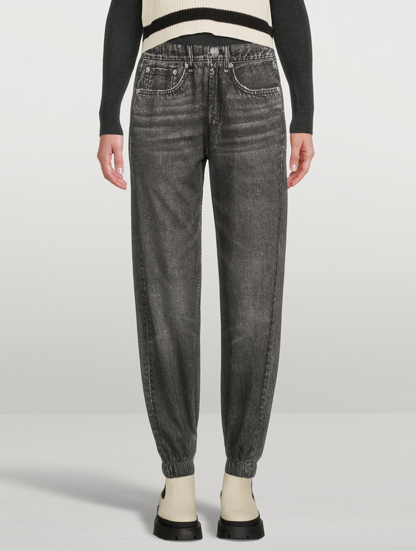 rag & bone miramar faux jeans joggers