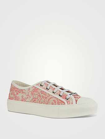 DIOR Walk'n'Dior Toile de Jouy Embroidered Canvas Sneakers Women's Pink