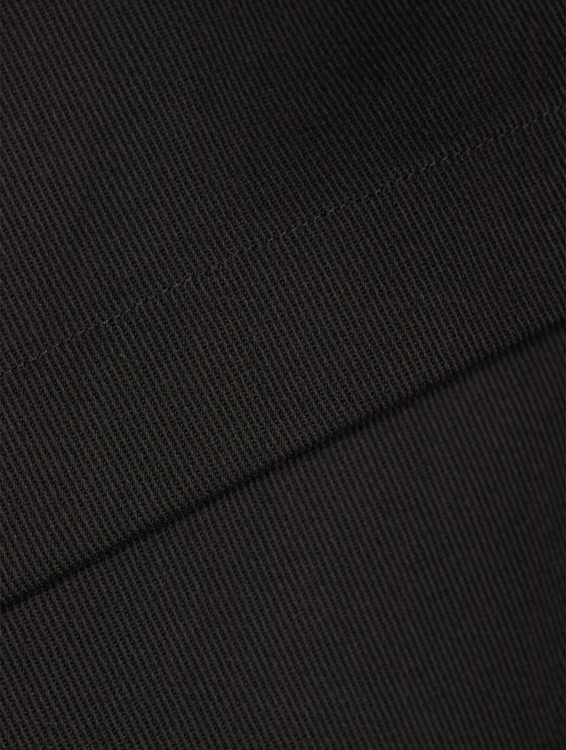 BOTTEGA VENETA Chemise à manches courtes en coton Hommes Noir
