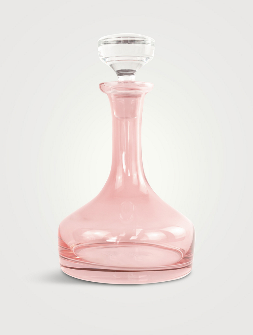 ESTELLE COLORED GLASS Vogue Coloured Glass Decanter Home Pink
