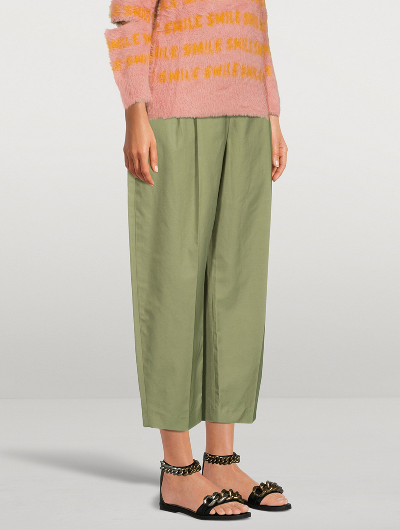 STELLA MCCARTNEY Pleated Trousers Women's Green