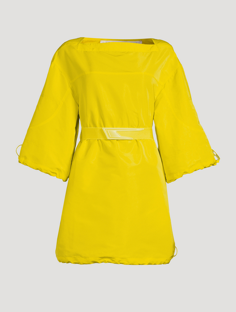 STELLA MCCARTNEY Belted Bungee Cord Mini Dress Women's Yellow