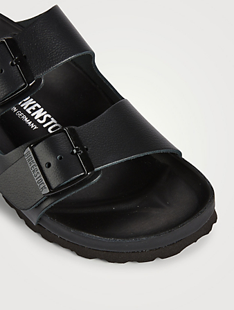 BIRKENSTOCK Arizona Exquisite Leather Slide Sandals Women's Black