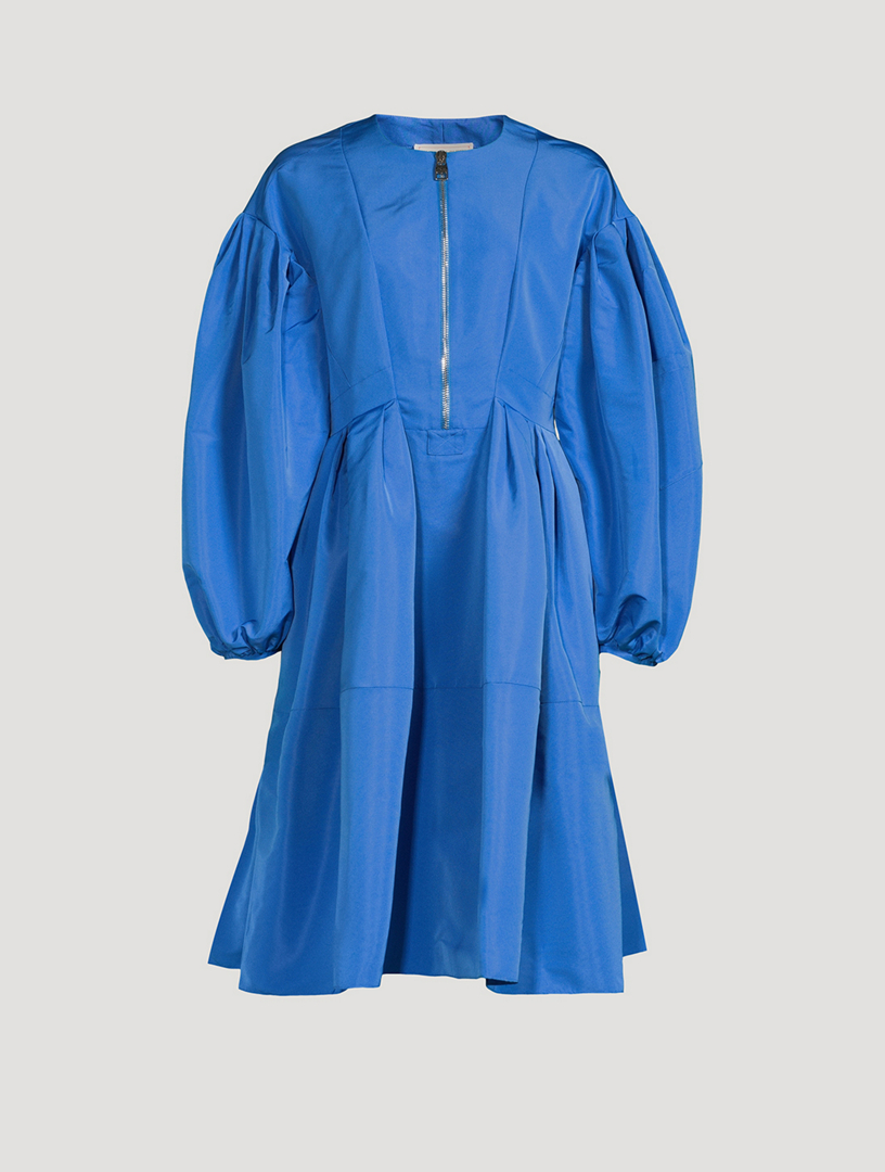 ALEXANDER MCQUEEN Cocoon-Sleeve Polyfaille Mini Dress | Holt 