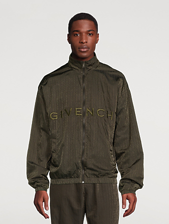 GIVENCHY Embroidered Zip Jacket Mens Green