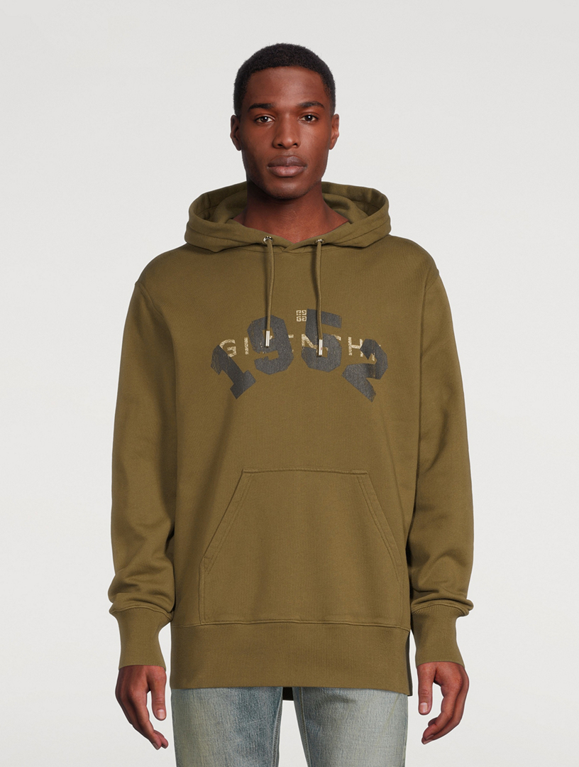 GIVENCHY 1952 Cotton Hoodie Men's Green