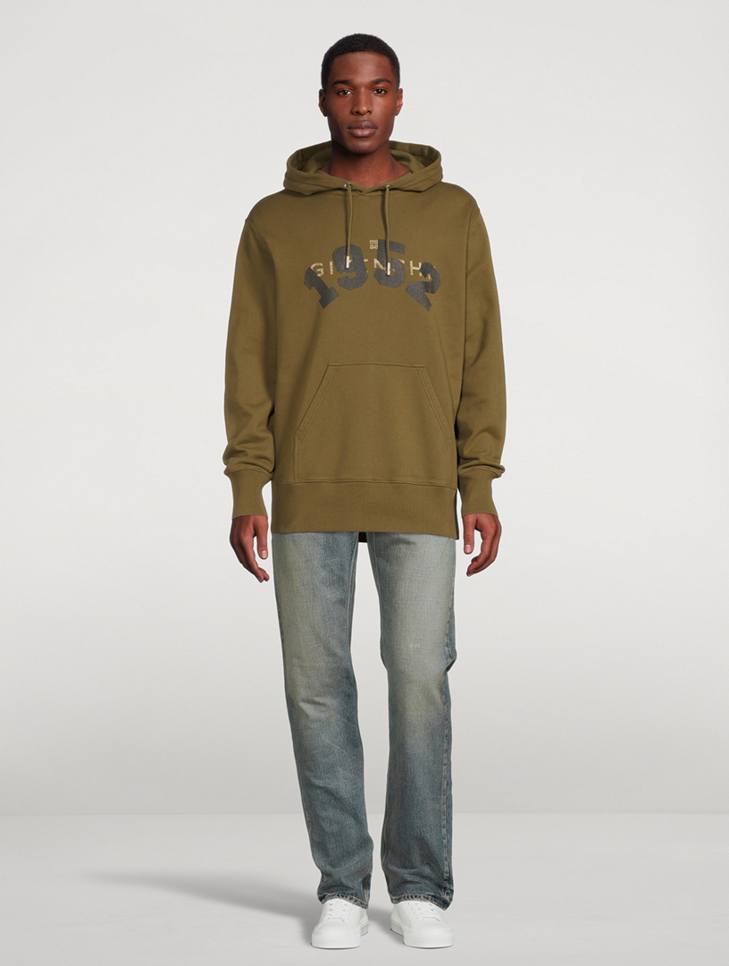 GIVENCHY 1952 Cotton Hoodie Men's Green