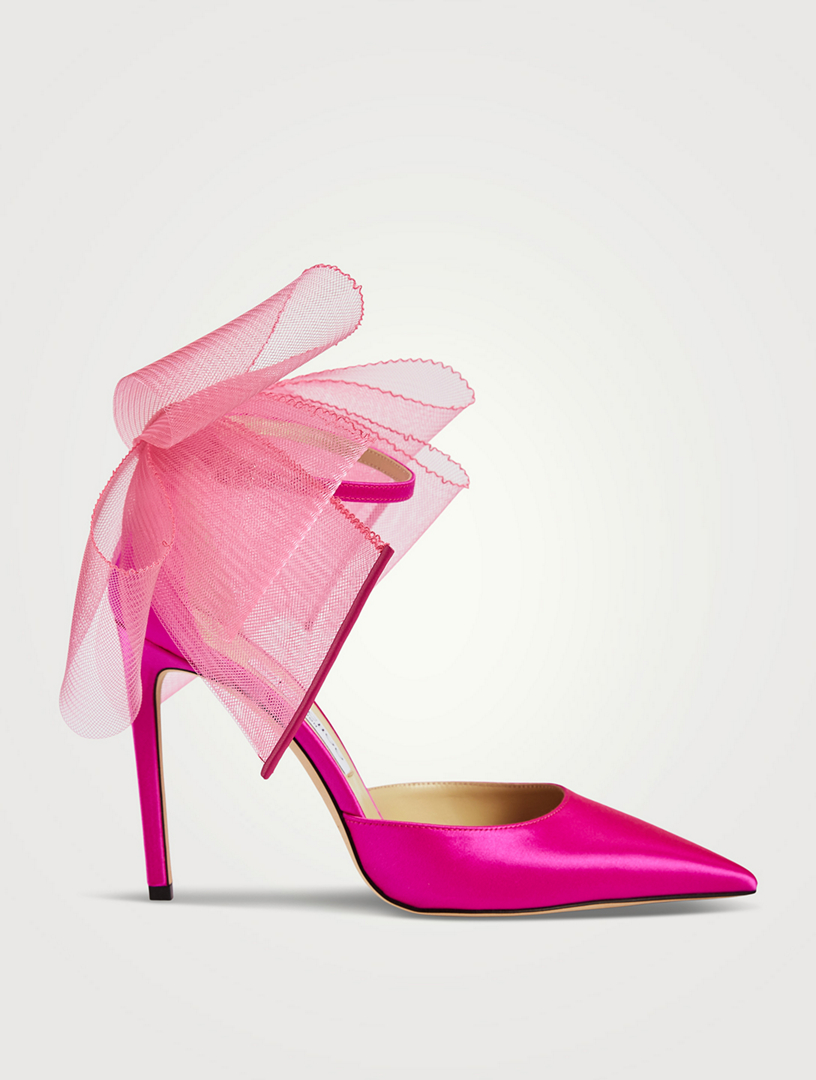 JIMMY CHOO Averly 100 Stiletto Pumps With Bow | Holt Renfrew Canada