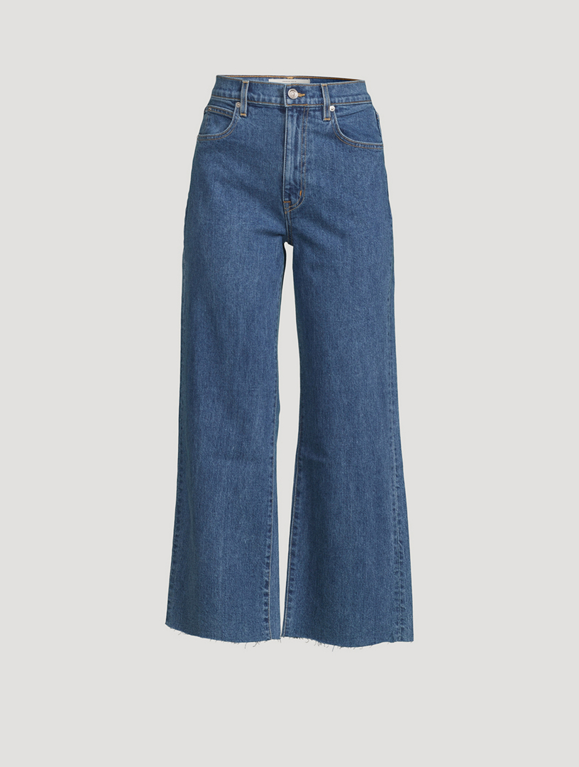 SLVRLAKE Grace High-Waisted Crop Jeans Women's Blue