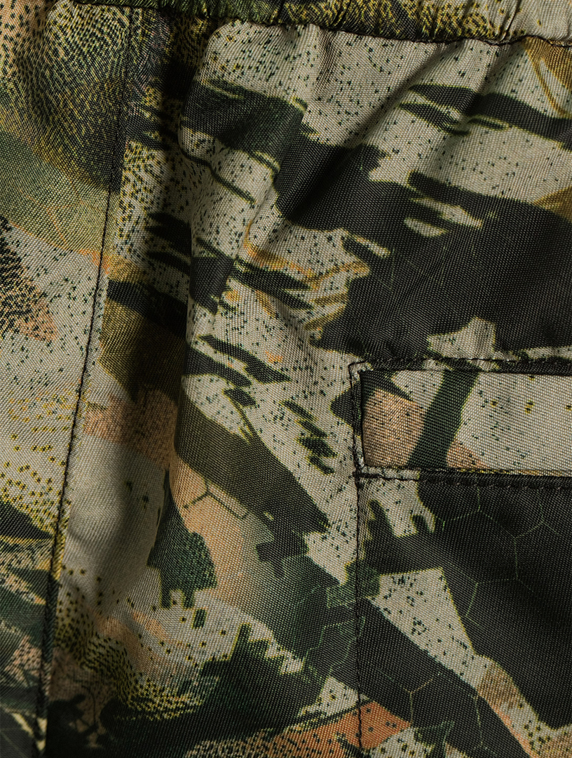 HERON PRESTON Short en nylon à imprimé camouflage Hommes Multi