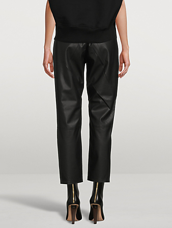 AG Caden Faux Leather Tailored Trousers Women's Black
