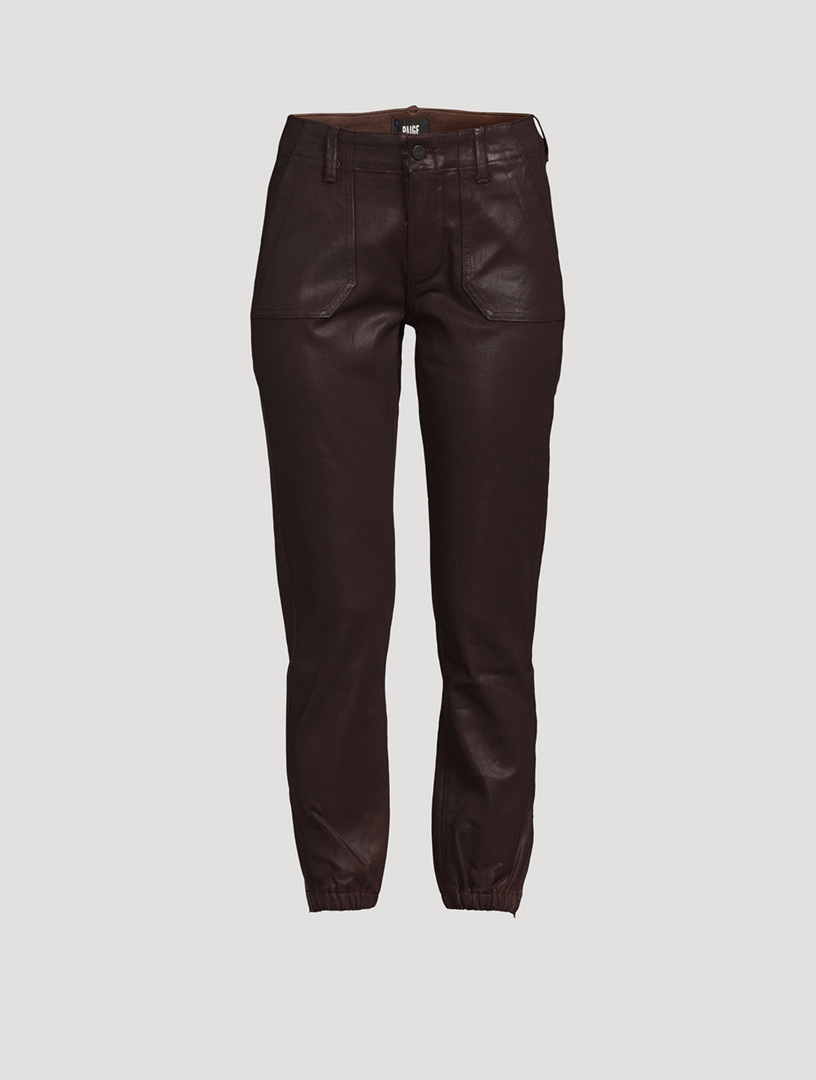 paige denim coated mayslie jogger