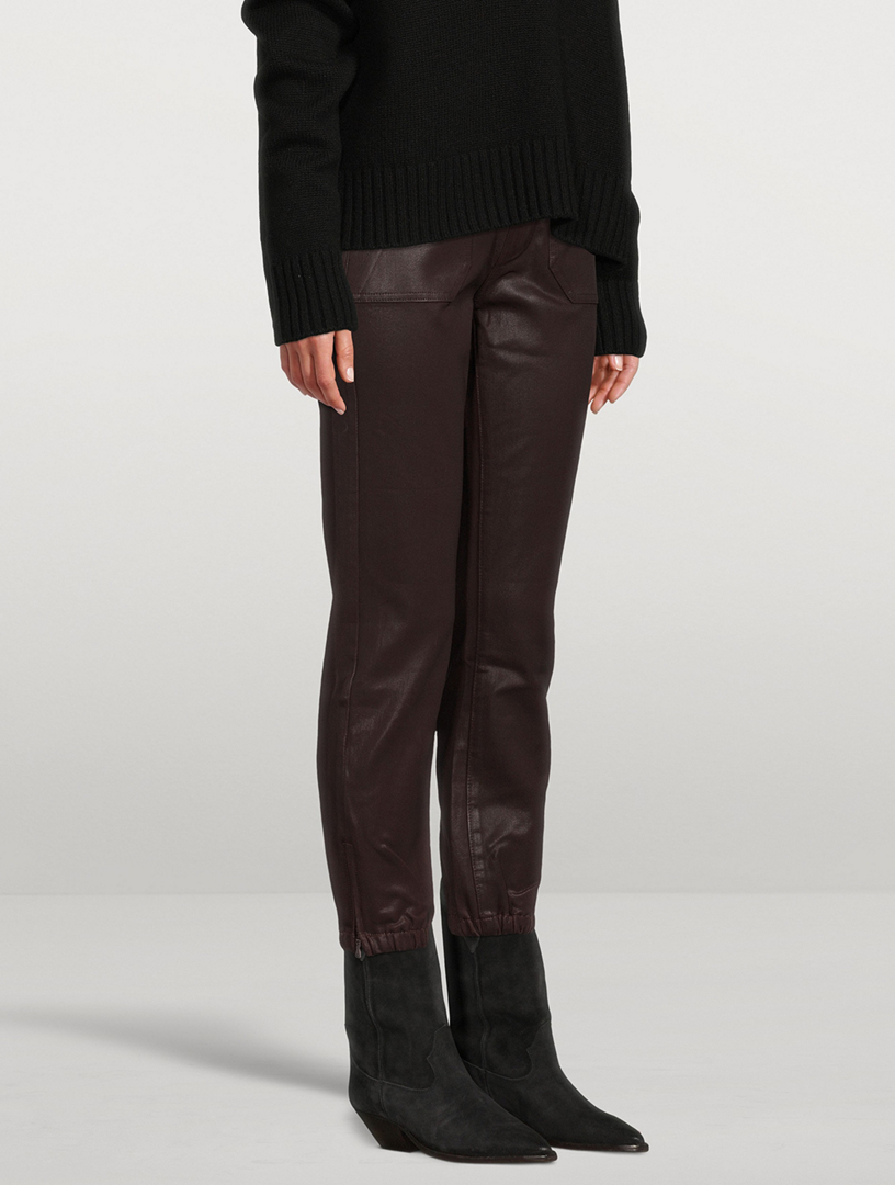 paige denim coated mayslie jogger