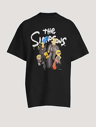 BALENCIAGA The Simpsons Oversized T-Shirt Mens Black