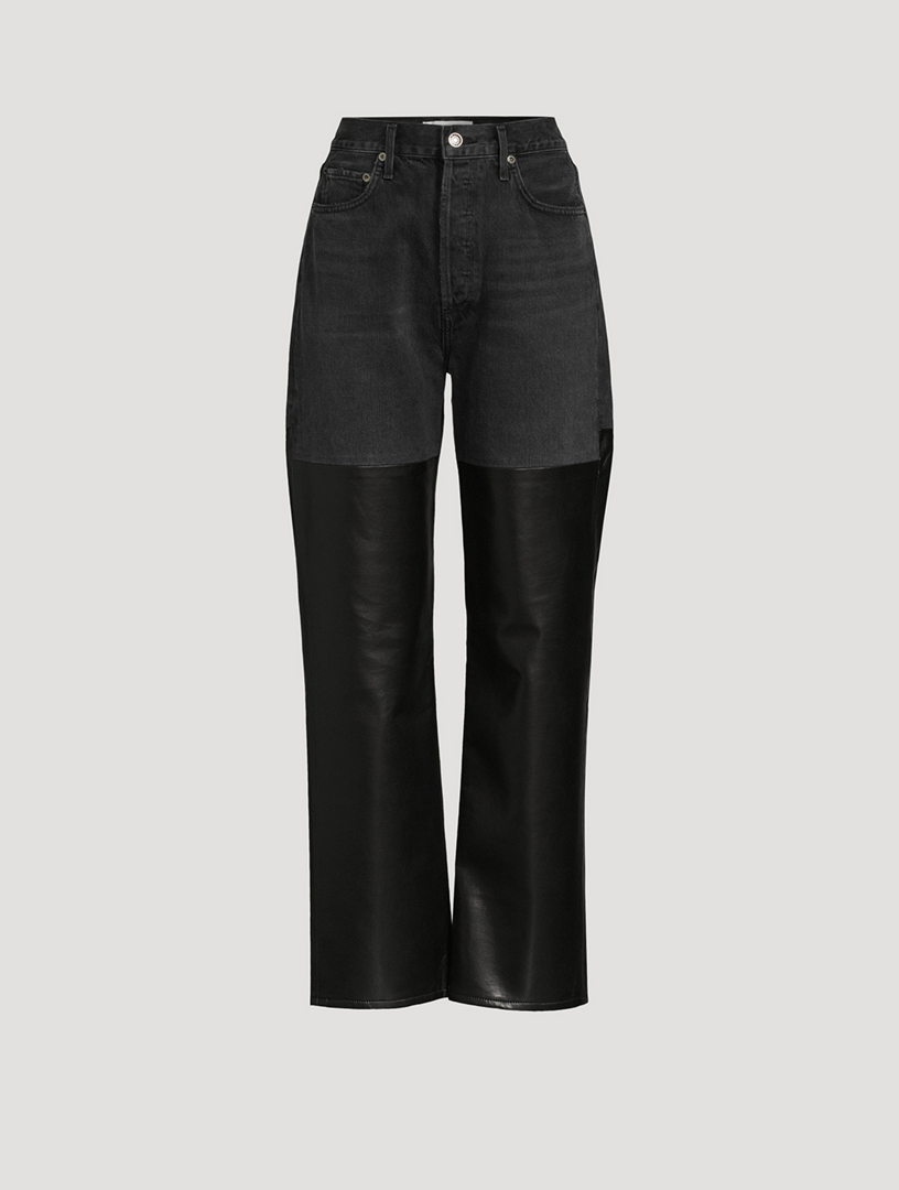 agolde pinch waist black