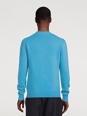 MARNI Recycled Cashmere And Wool Sweater Mens Blue