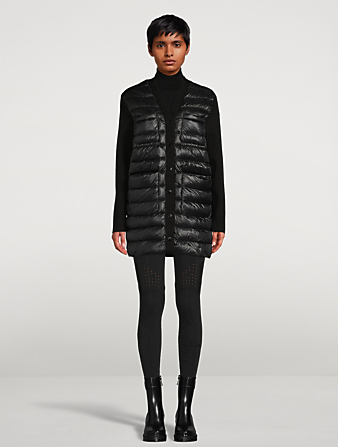 MONCLER Quilted Cotton Cardigan Women's Black