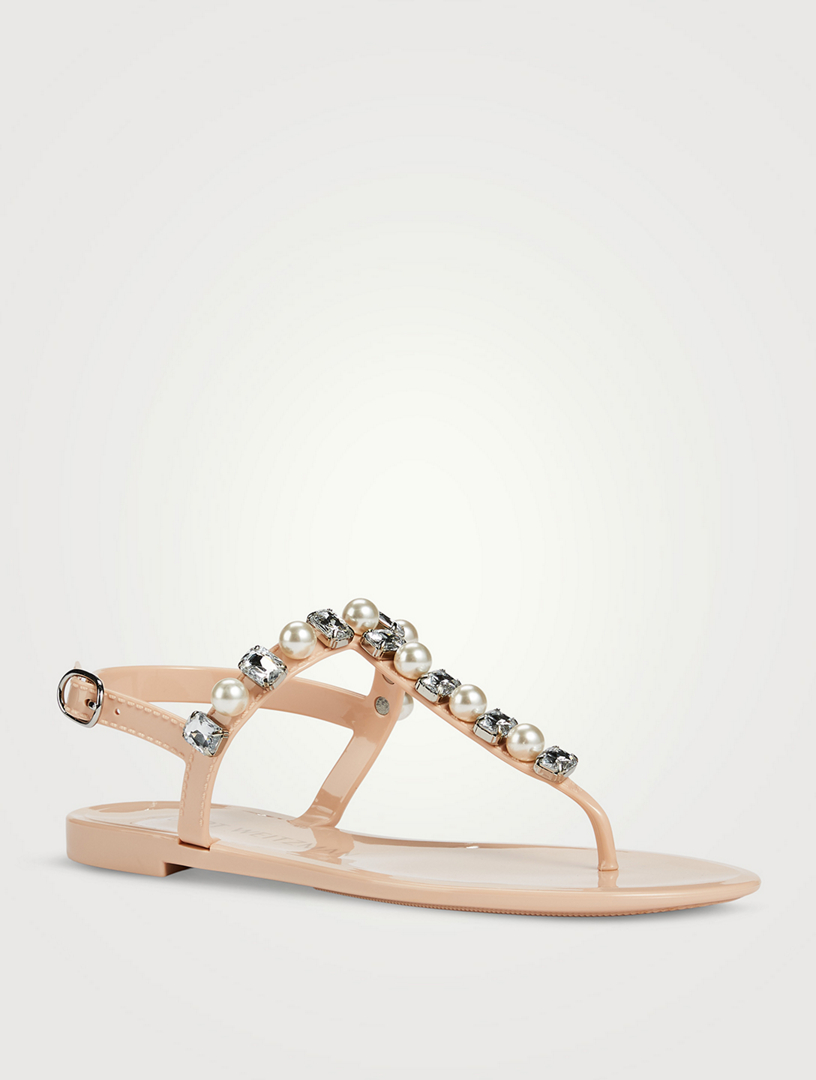 STUART WEITZMAN Goldie Embellished Jelly Sandals Holt Renfrew Canada