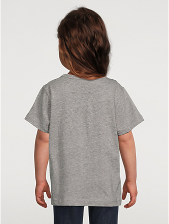 ACNE STUDIOS Cotton Face T-Shirt Kids Green