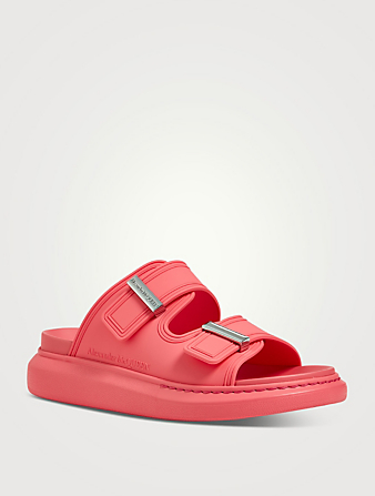 ALEXANDER MCQUEEN Hybrid Rubber Slide Sandals Women's Pink