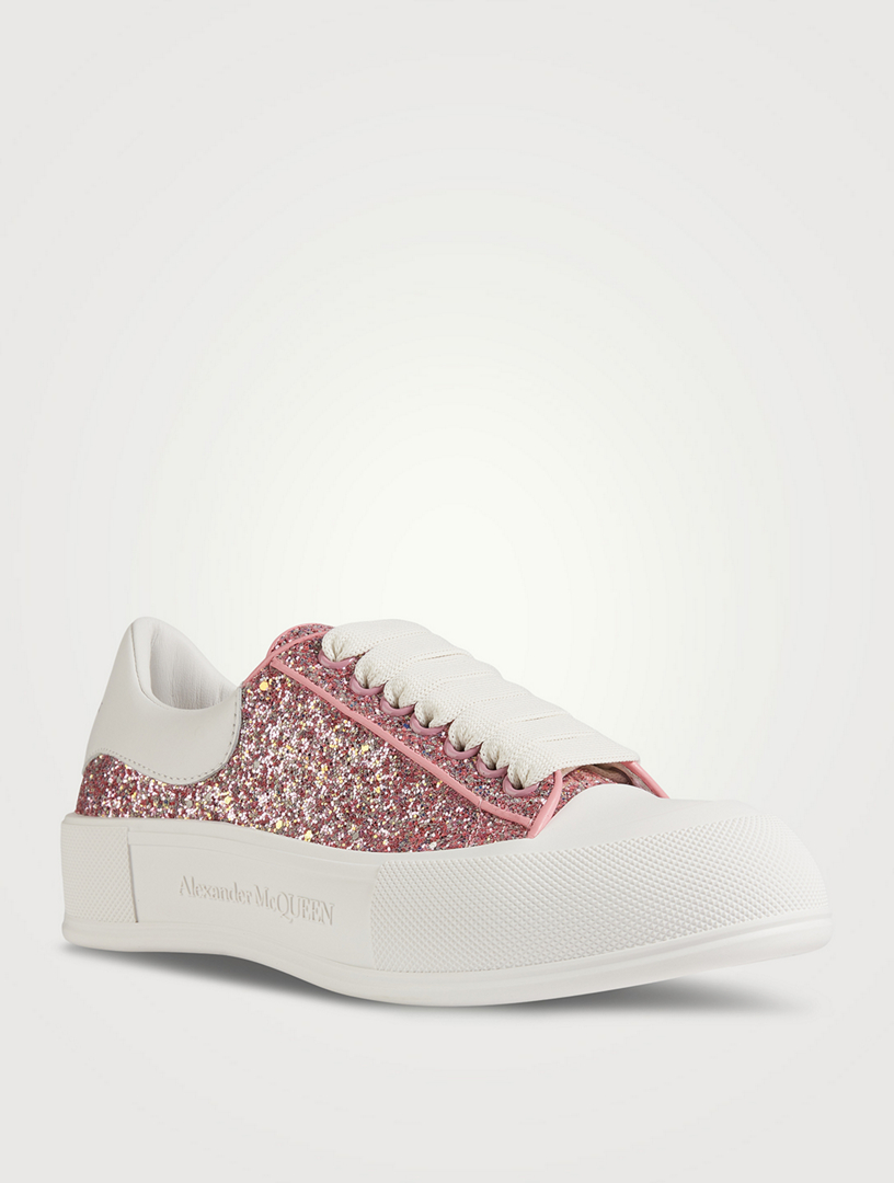 ALEXANDER MCQUEEN Deck Plimsoll Glitter Sneakers Holt Renfrew Canada