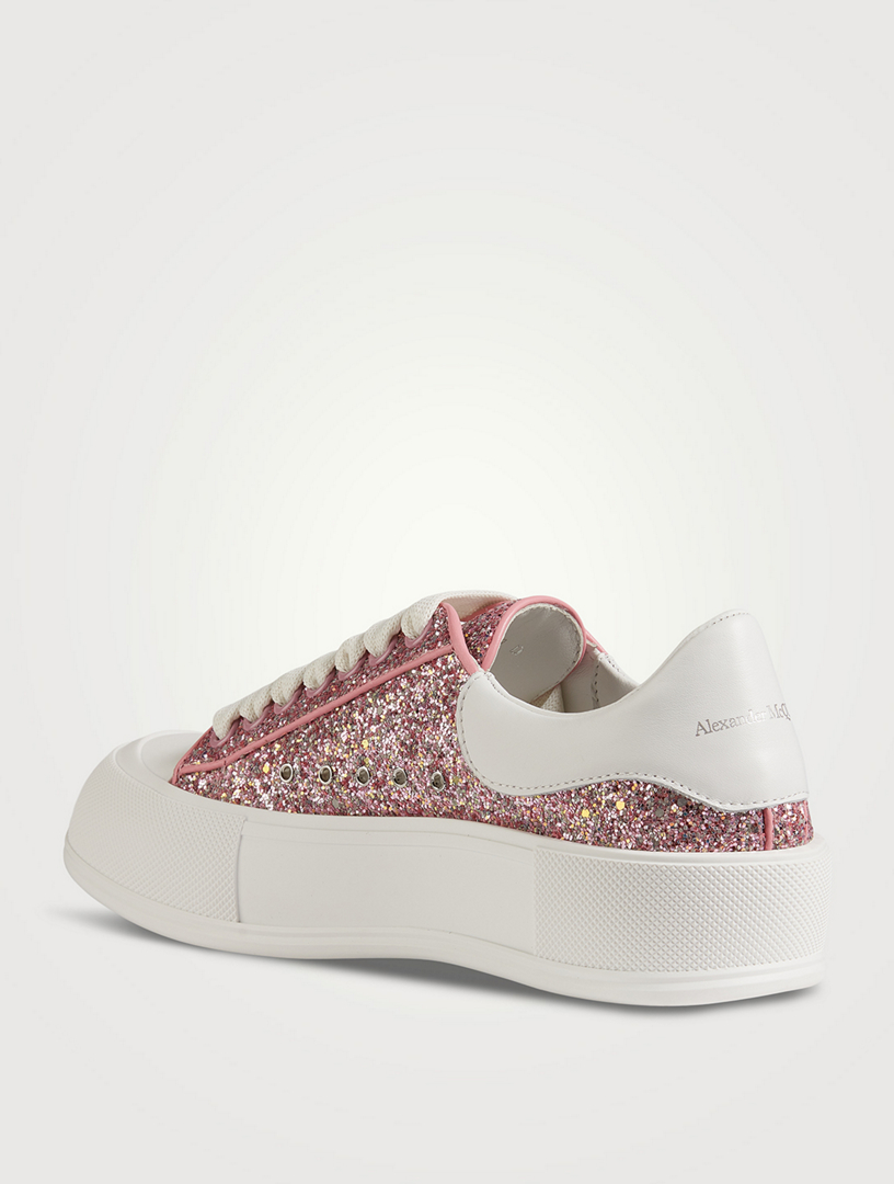 ALEXANDER MCQUEEN Deck Plimsoll Glitter Sneakers Holt Renfrew Canada