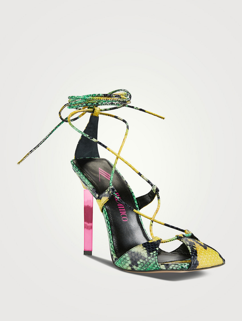 Versace antheia leaf sandals hot sale