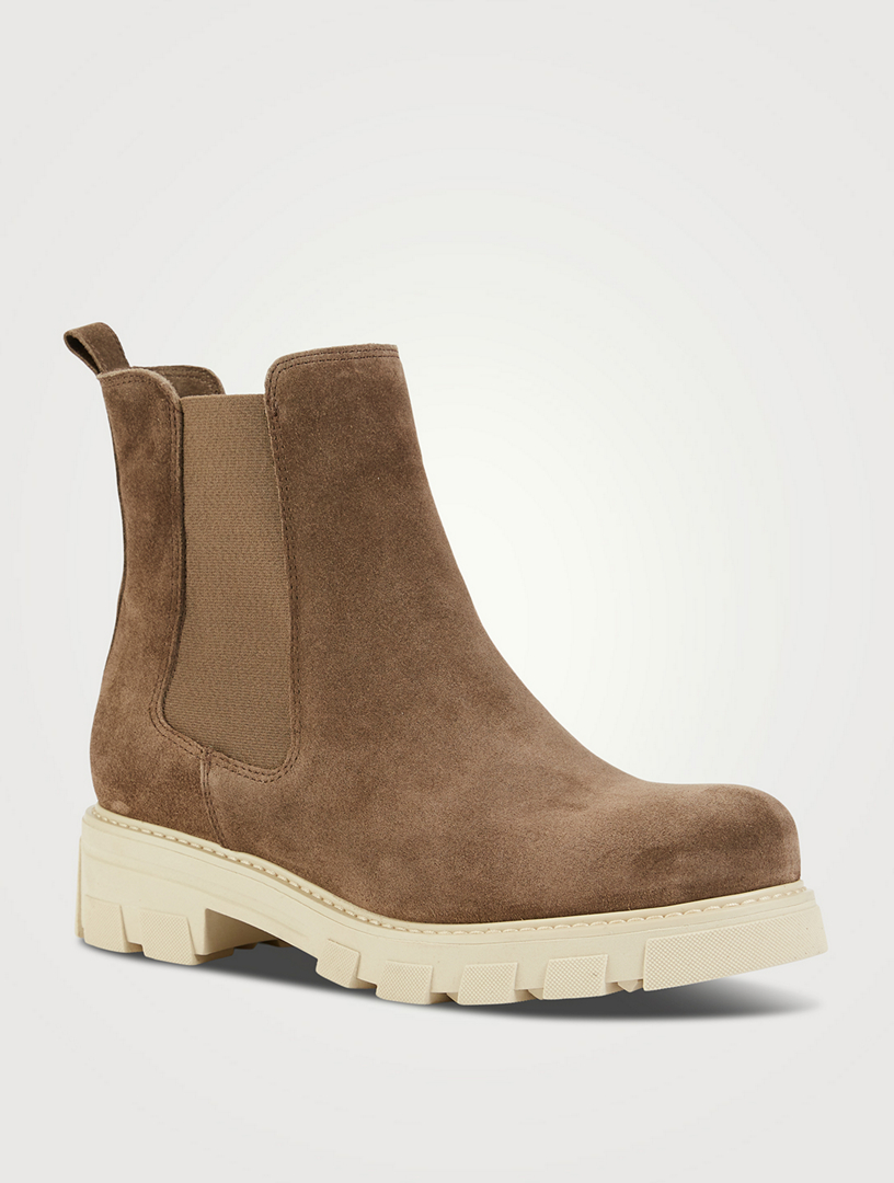 LA CANADIENNE Ashley Suede Chelsea Boots | Holt Renfrew Canada