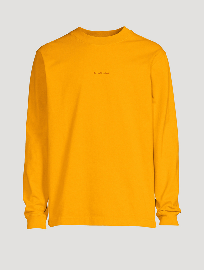 ACNE STUDIOS Cotton Long-Sleeve T-Shirt Men's Yellow