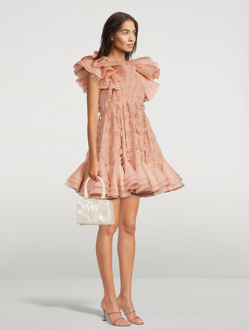 ZIMMERMANN Dancer Frill Mini Dress Holt Renfrew Canada
