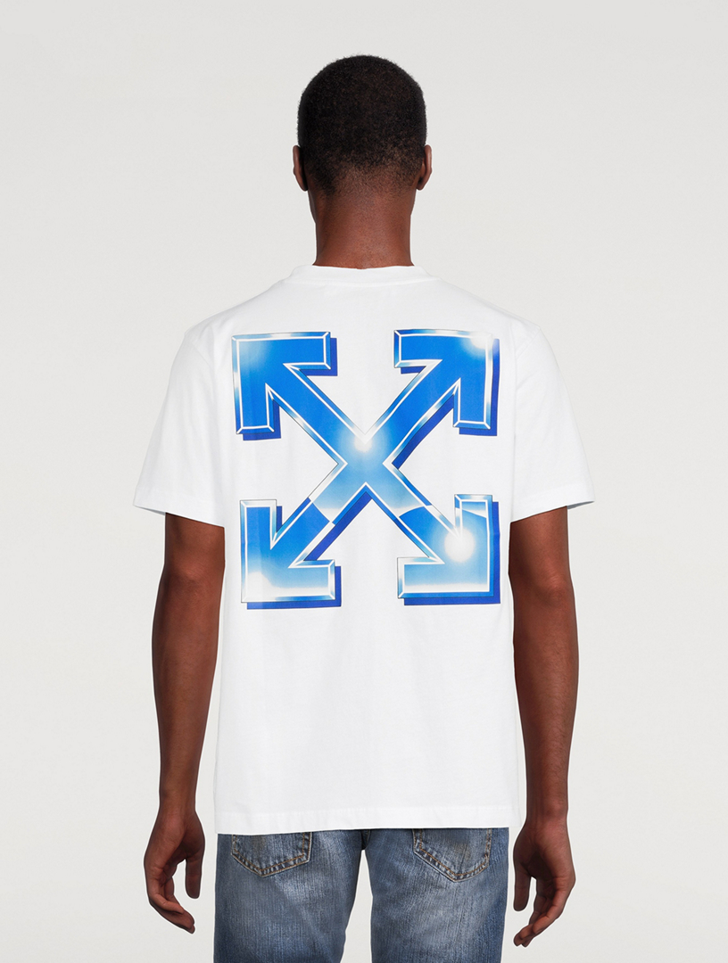 OFF-WHITE BLUE METAL ARROW OVER S/S TEE 割引カーニバル メンズ | wl