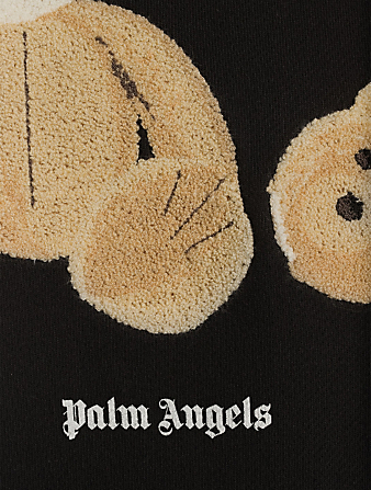 PALM ANGELS Cotton Bear Hoodie Men's Black